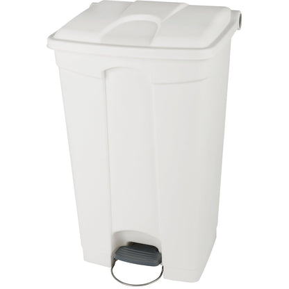 Foot pedal bin, capacity 90 l, WxHxD 505 x 790 x 410 mm, white.