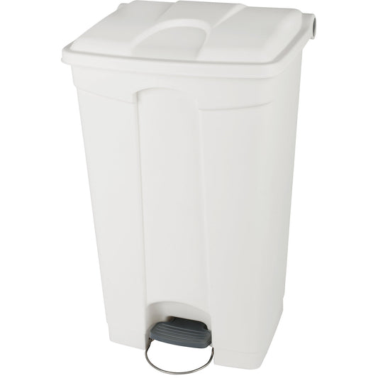 Foot pedal bin, capacity 90 l, WxHxD 505 x 790 x 410 mm, white.