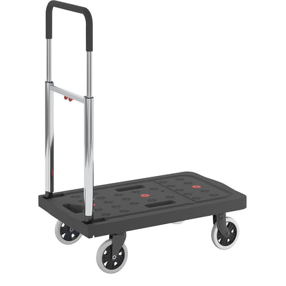 SLIMLINE platform truck, max. load 120 kg, platform LxW 680 x 410 mm, loading height 180 mm.