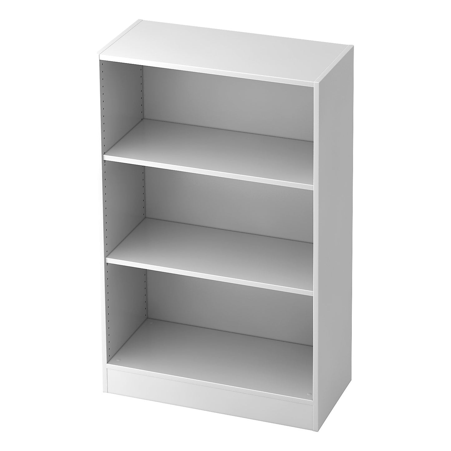 Office shelf unit, 2 shelves, width 800 mm, white.