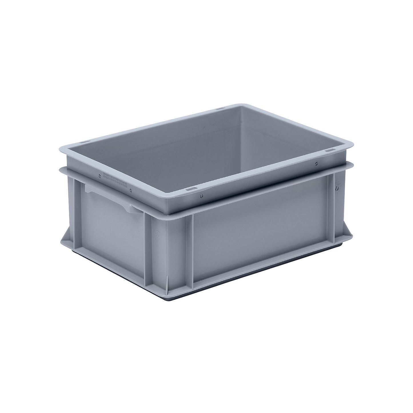 Euro stacking container made of polypropylene (PP), max. load 20 kg, silver grey, capacity 15 l, external height 170 mm, pack of 6.