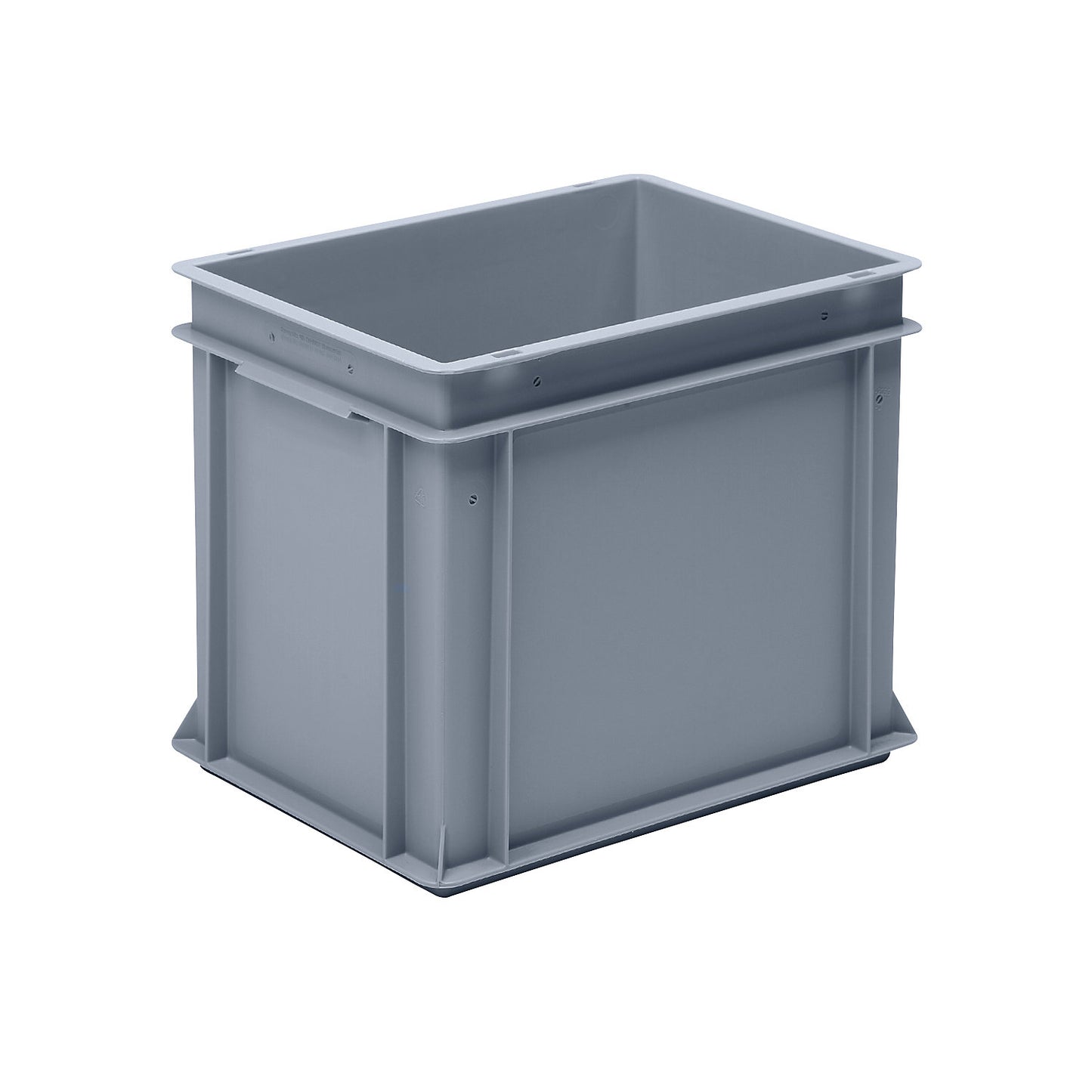 Euro stacking container made of polypropylene (PP), max. load 20 kg, silver grey, capacity 30 l, external height 325 mm, pack of 4.