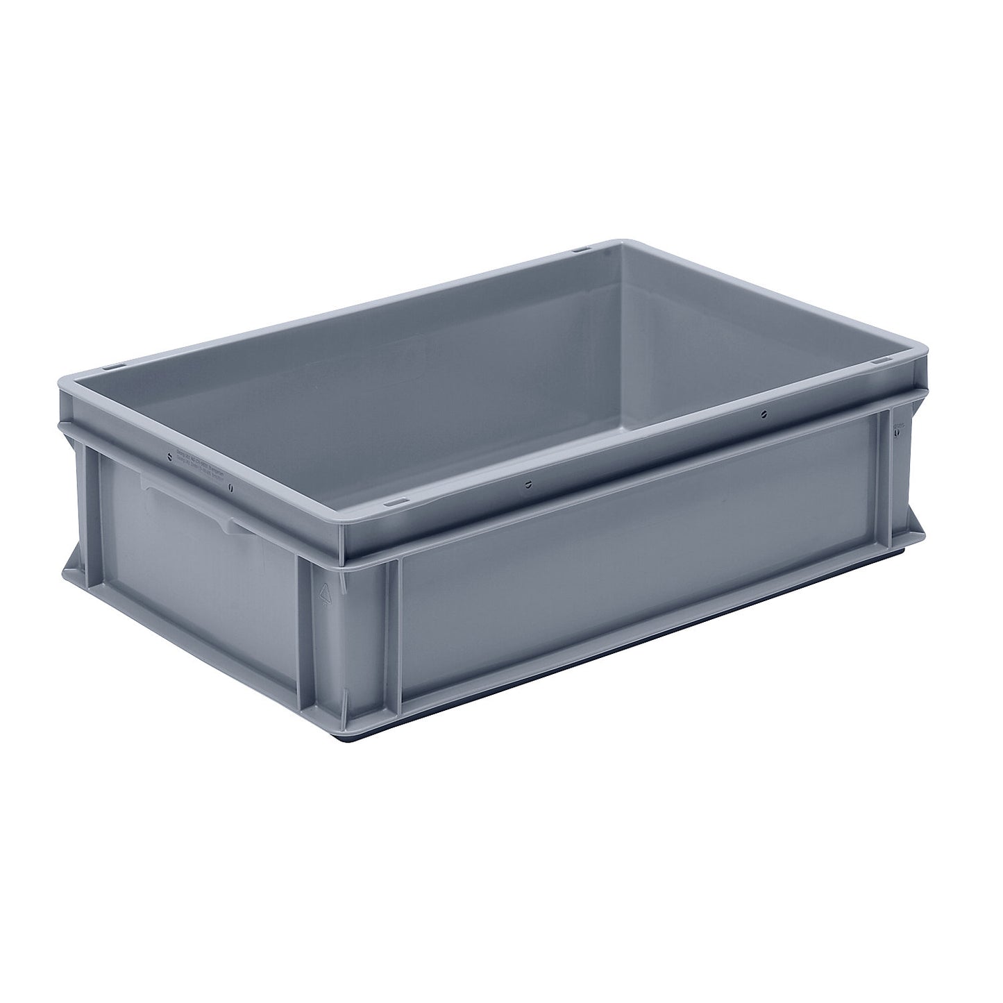 Euro stacking container made of polypropylene (PP), max. load 20 kg, silver grey, capacity 30 l, external height 170 mm, pack of 4.