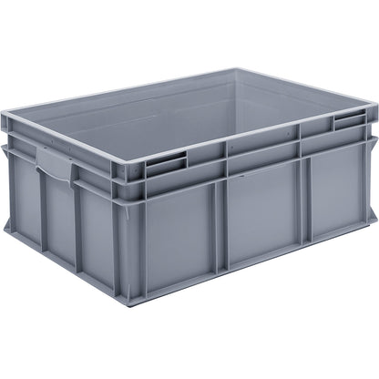 Euro stacking container made of polypropylene (PP), max. load 20 kg, silver grey, capacity 134 l, external height 320 mm, pack of 1.
