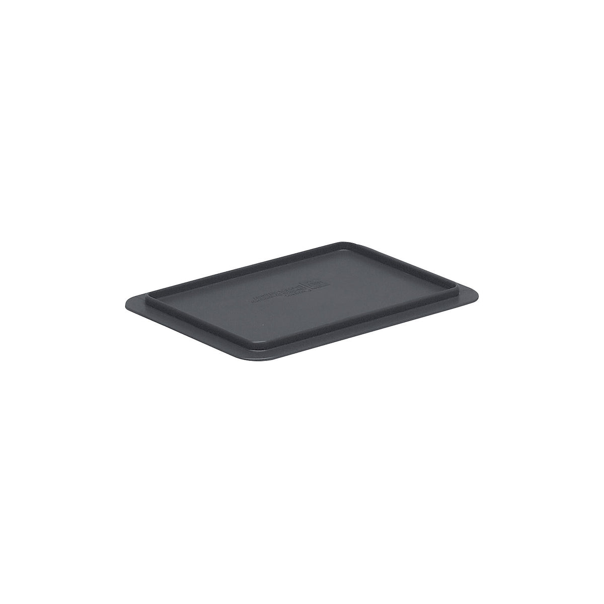 Push-on lid, dark grey, pack of 2, LxW 200 x 150 mm.