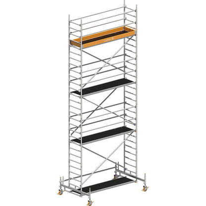 Universal mobile access tower, standard model, scaffolding height 7.58 m.