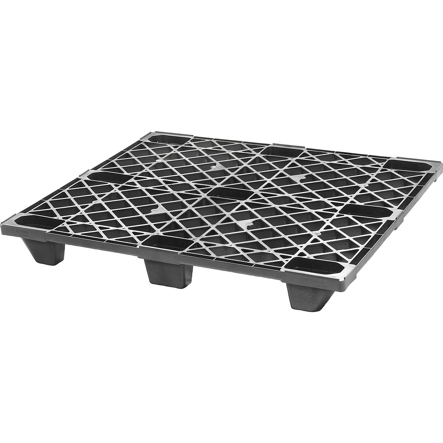 Industrial pallet bins made of plastic, LxW 1200 x 1000 mm, max. static load 1600 kg, pack of 10.