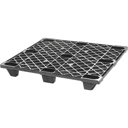 Industrial pallet bins made of plastic, LxW 1200 x 1000 mm, max. static load 1600 kg, pack of 10.