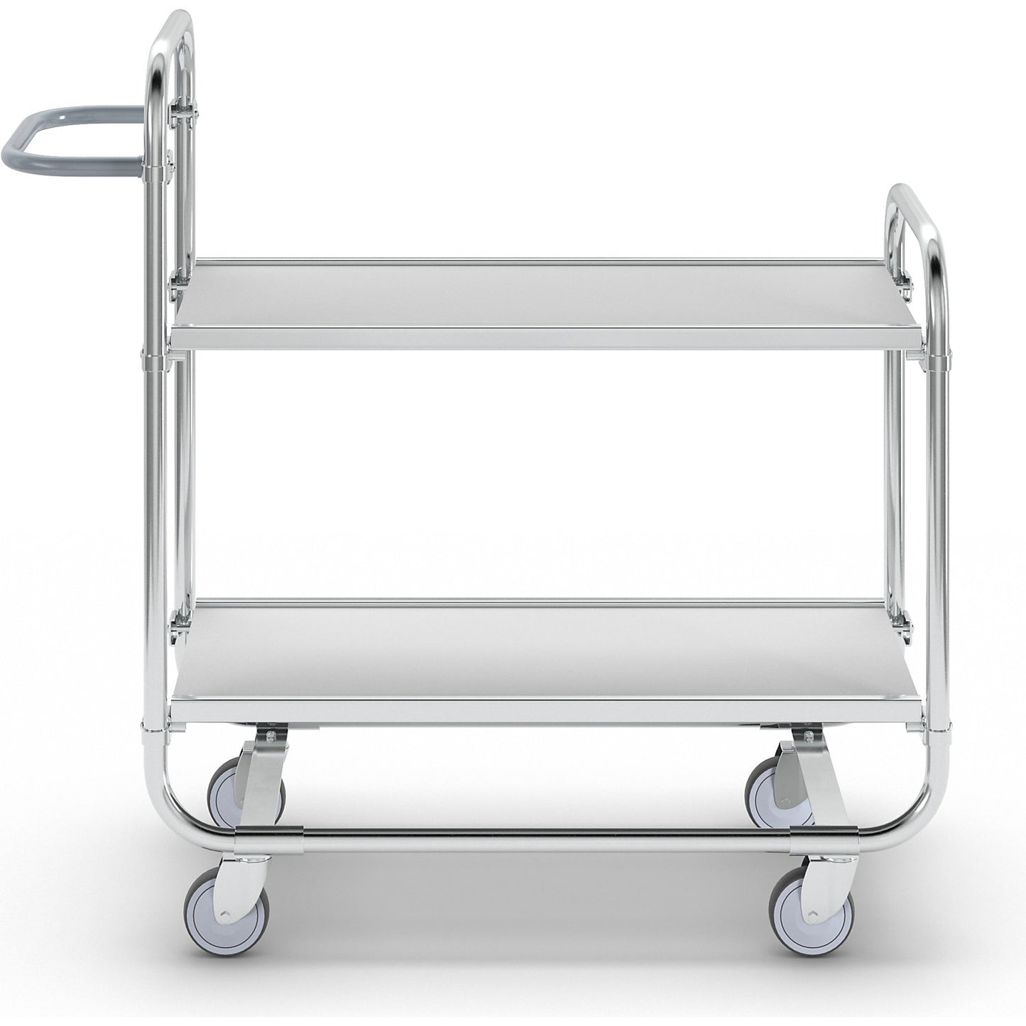 KM8000 order picking trolley, 2 shelves, 4 castors, LxWxH 1195 x 470 x 1120 mm.