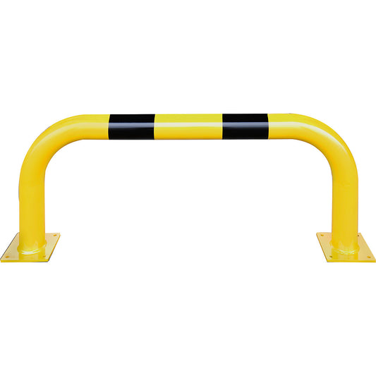 XXL crash protection bar, steel, Ø 108 mm, for outdoor use, H x W 600 x 1500 mm.