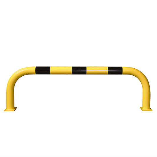 XXL crash protection bar, steel, Ø 108 mm, for outdoor use, H x W 600 x 2000 mm.