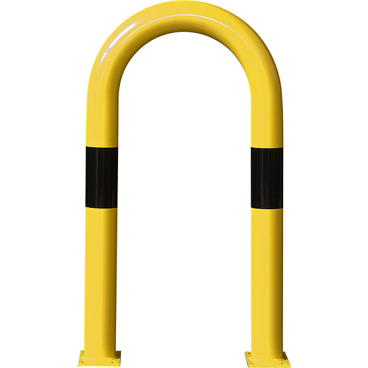 XXL crash protection bar, steel, Ø 108 mm, for outdoor use, H x W 1200 x 650 mm.