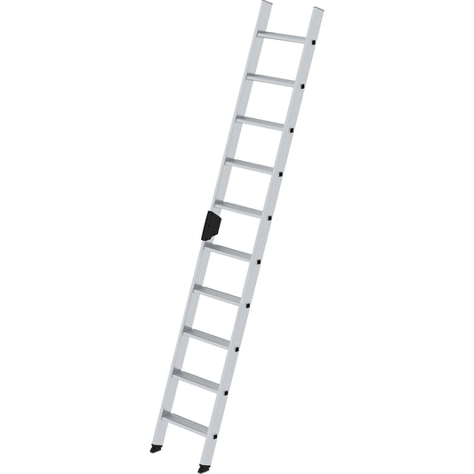 Lean to ladder with steps, professional version, width 420 mm, 10 steps, rail 58 x 25 mm.