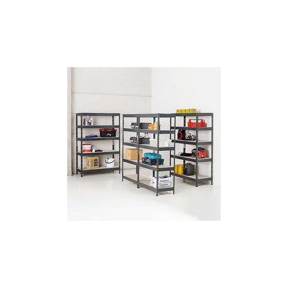 Lagan storage shelving unit, shelving unit height 1800 mm, WxD 1800 x 600 mm.