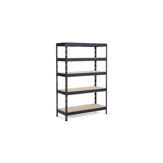 Lagan storage shelving unit, shelving unit height 1800 mm, WxD 1200 x 500 mm.