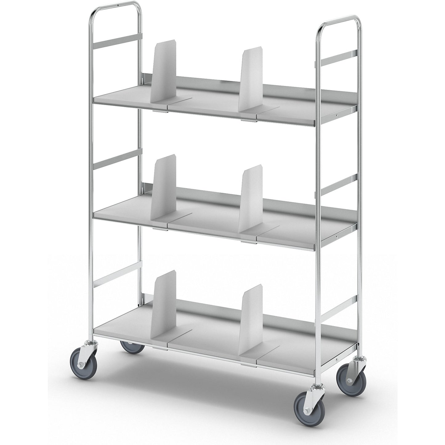KM151 file shelf truck, 3 shelves, LxWxH 790 x 290 x 1140 mm.