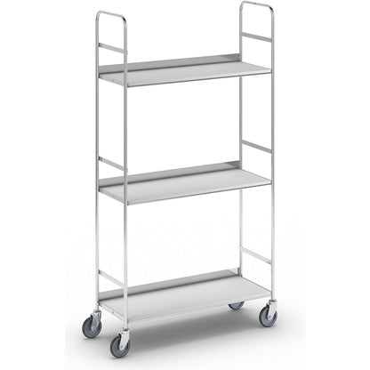 KM151 file shelf truck, 3 shelves, LxWxH 790 x 290 x 1500 mm.