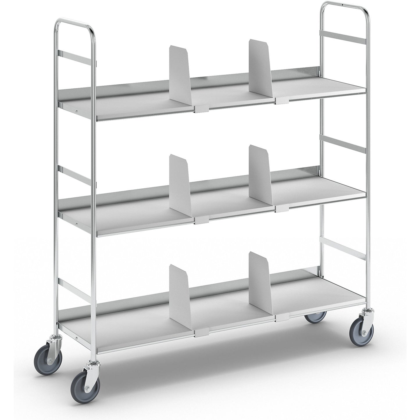 KM151 file shelf truck, 3 shelves, LxWxH 1000 x 290 x 1140 mm.