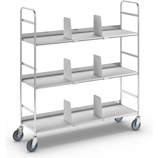 KM151 file shelf truck, 3 shelves, LxWxH 1000 x 290 x 1140 mm.
