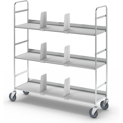 KM151 file shelf truck, 3 shelves, LxWxH 1000 x 290 x 1140 mm.