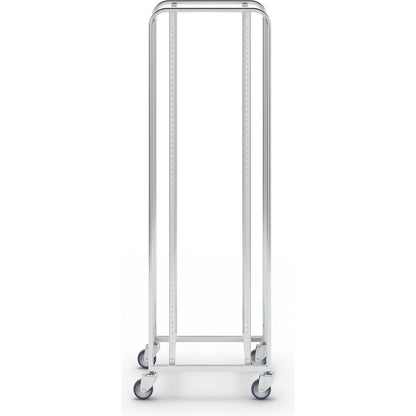 KM167 tray and bin trolley, LxWxH 470 x 585 x 1880 mm, 4 swivel castors.