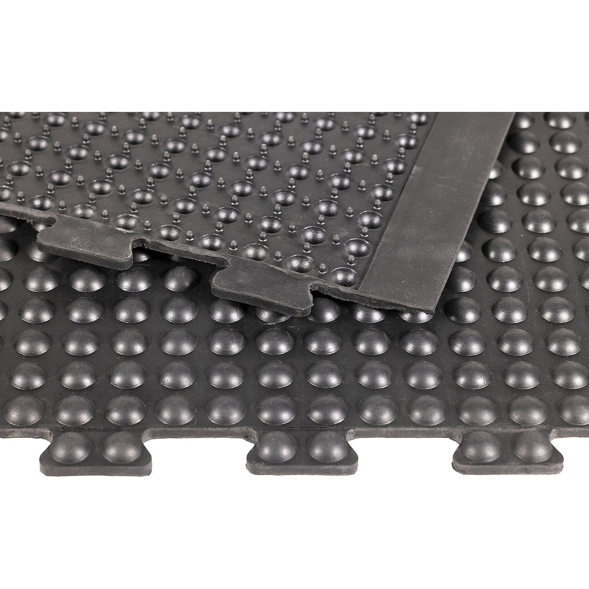 Anti-fatigue matting YOGA dome BASIC, black studded, centre piece, LxW 1200 x 900 mm.