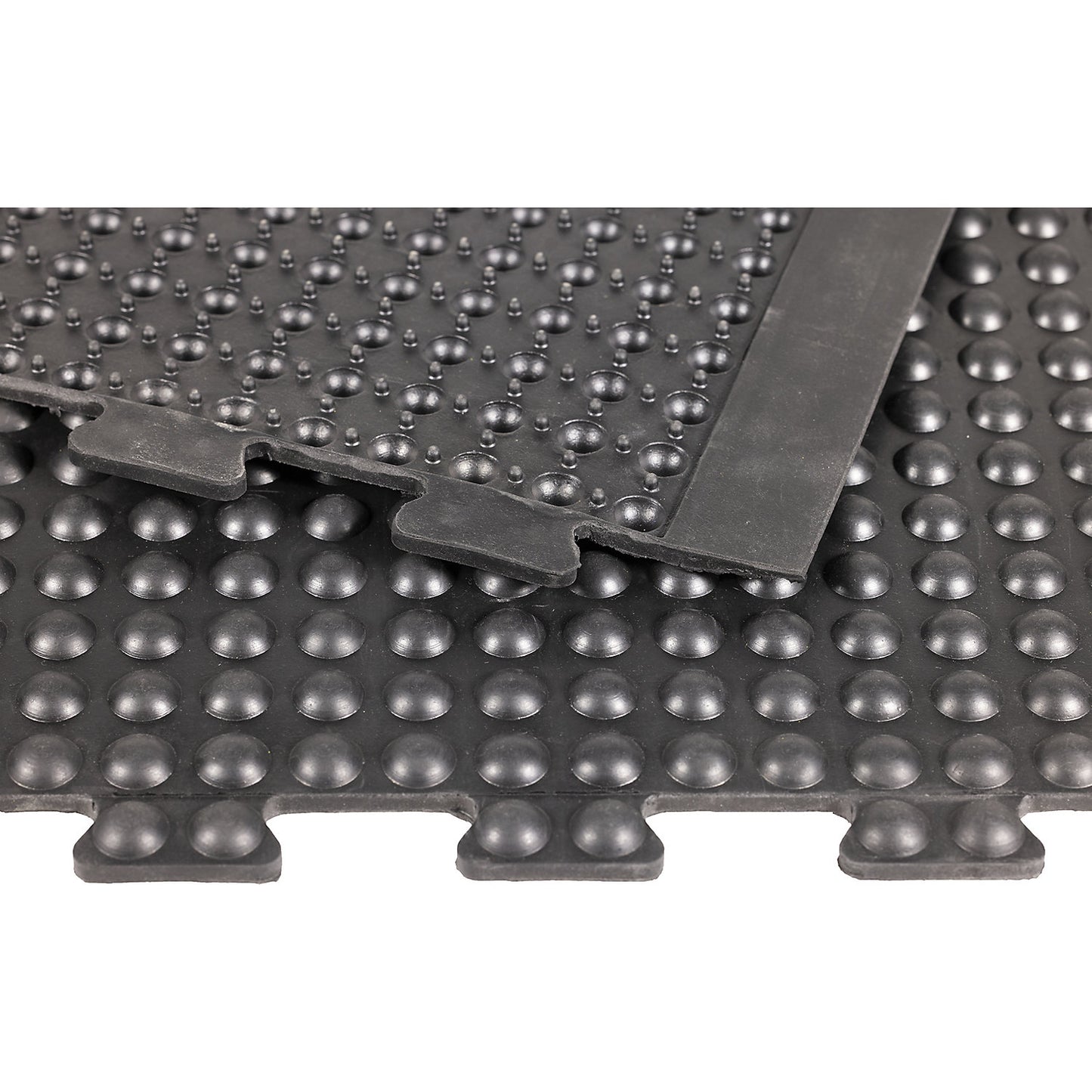 Anti-fatigue matting YOGA dome BASIC, black studded, centre piece, LxW 1200 x 900 mm.