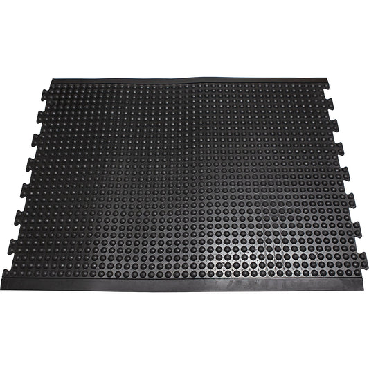 Anti-fatigue matting YOGA dome BASIC, black studded, centre piece, LxW 1200 x 900 mm.