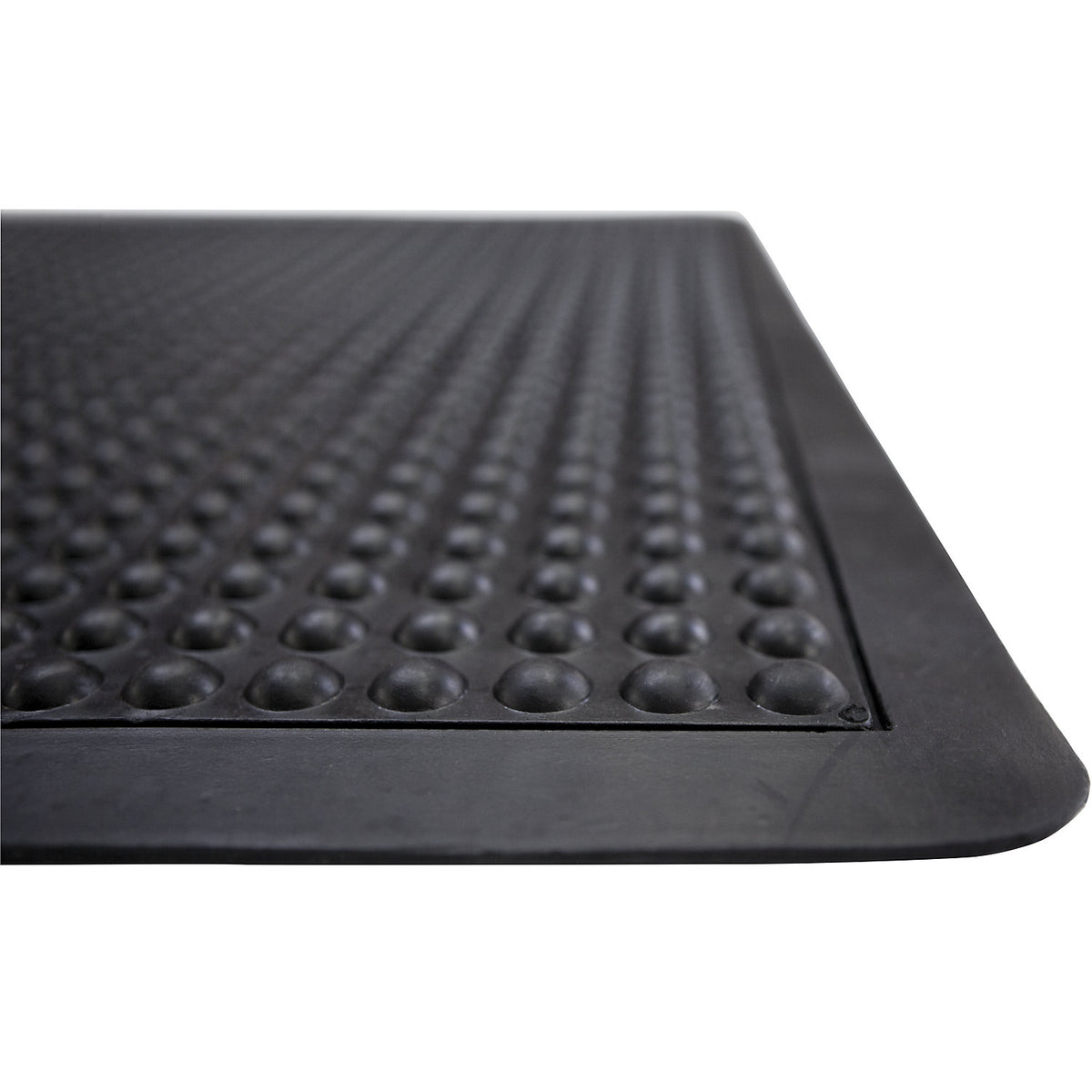 Anti-fatigue matting, black studs, LxW 1200 x 900 mm.