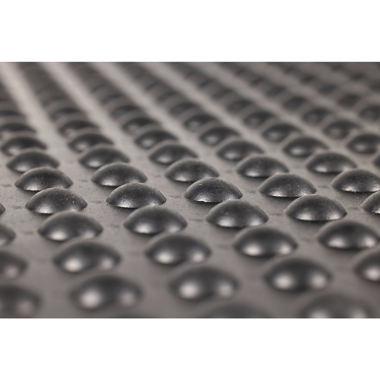 Anti-fatigue matting YOGA DOME OIL, black studs, chemical resistant, NBR model, LxW 1200 x 900 mm.