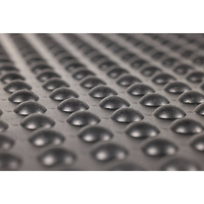 Anti-fatigue matting YOGA DOME OIL, black studs, chemical resistant, NBR model, LxW 1200 x 900 mm.