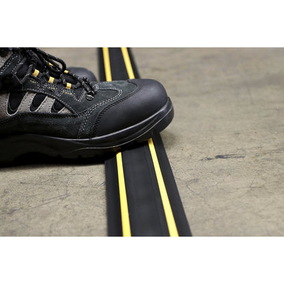 CABLEPRO cable bridge, GP2Safety, black / yellow, 1 duct, 30 x 10 mm, length 3 m.