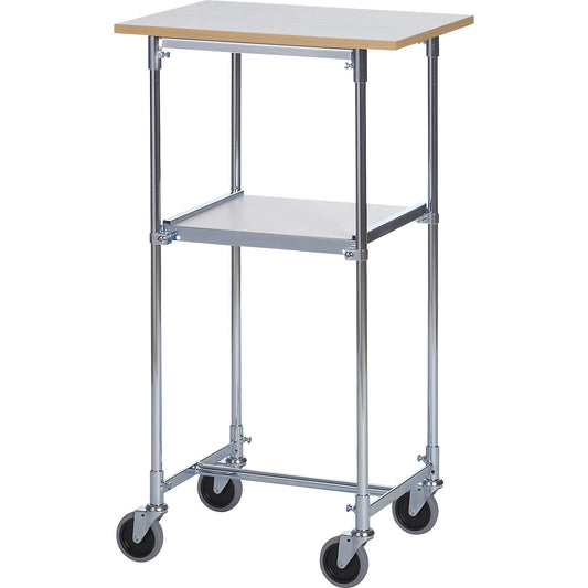 Table trolley, zinc plated, LxWxH 600 x 430 x 1060 mm, grey.