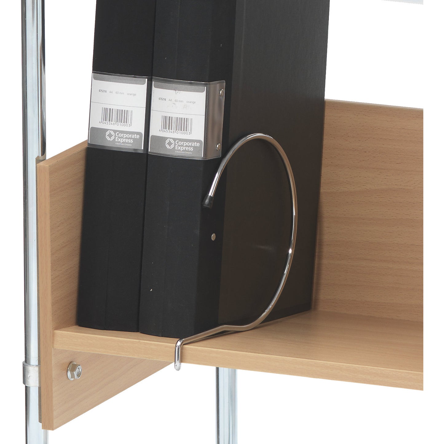 File shelf, LxW 726 x 300 mm, beech finish.