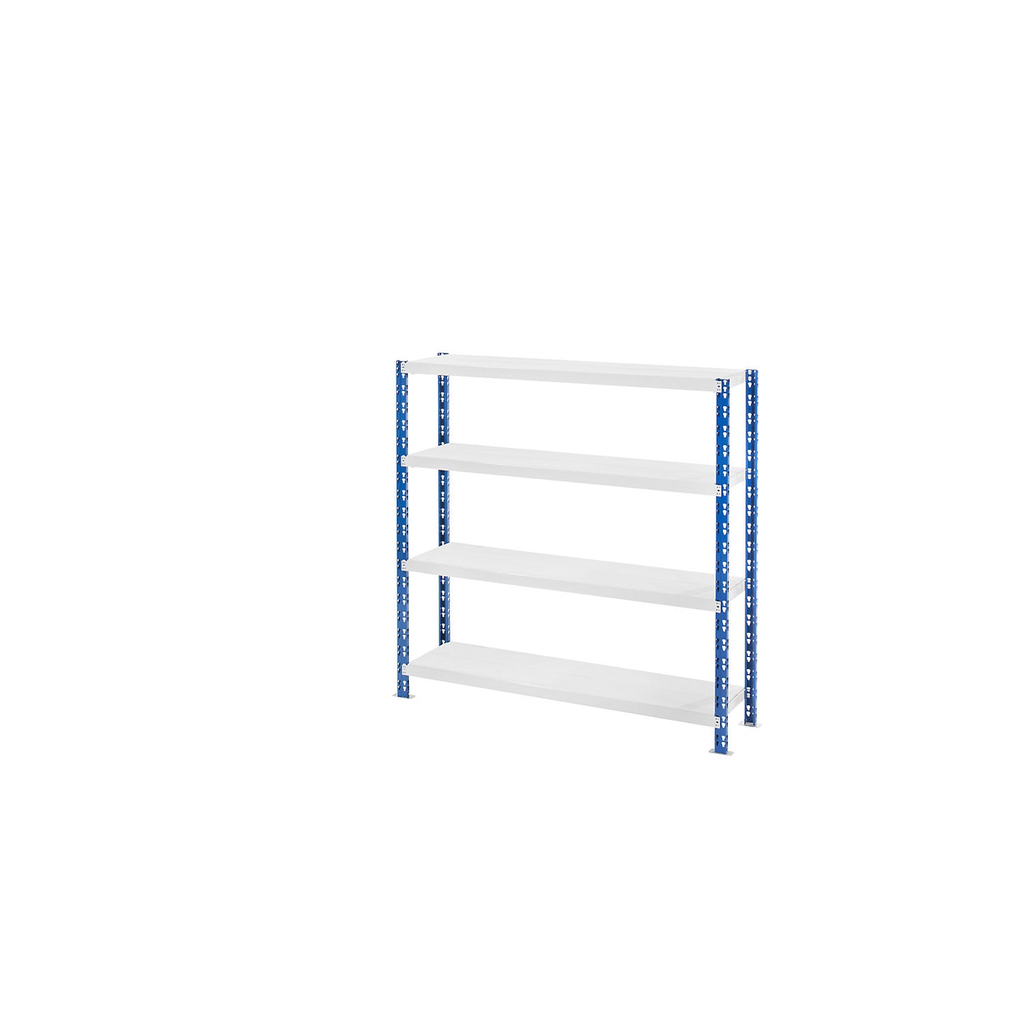 Wide span boltless shelf unit, blue/grey, HxWxD 1508 x 1550 x 400 mm, sheet steel shelves, standard shelf unit.