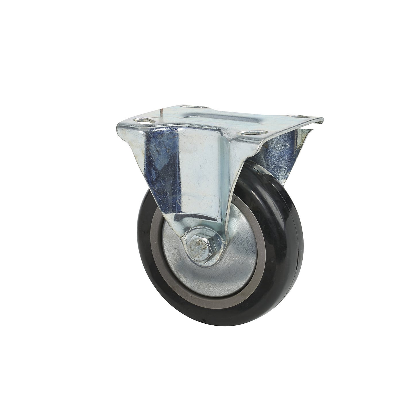 Fixed castor, Ø 125 x 35 mm, for tool trolleys.