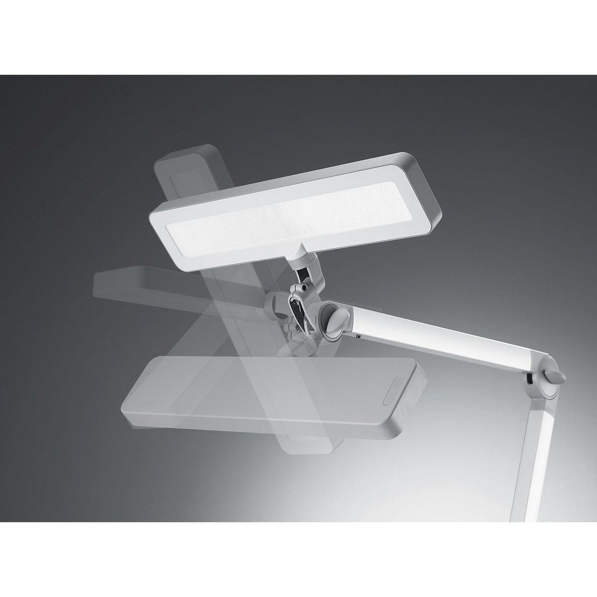 LED arm mounted lamp, 16 W, dusty grey.