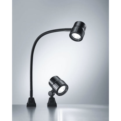 LED articulated head machine lamp, 5 W, beam angle 30°.