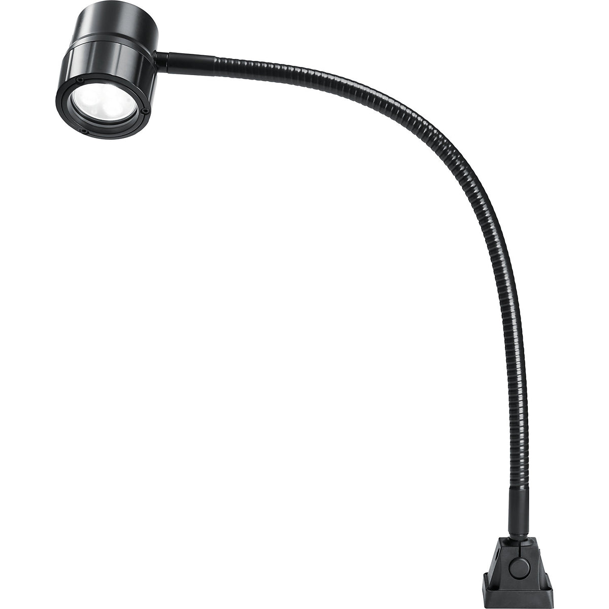 LED flexible arm machine lamp, 5 W, spotlight with beam angle 30°.