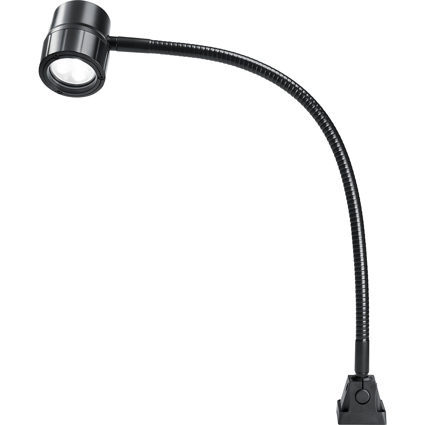 LED flexible arm machine lamp, 6 W, spotlight with beam angle 30°.