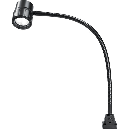 LED flexible arm machine lamp, 5 W, spotlight with beam angle 10°.