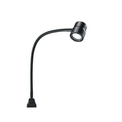 LED flexible arm machine lamp, 6 W, spotlight with beam angle 30°.