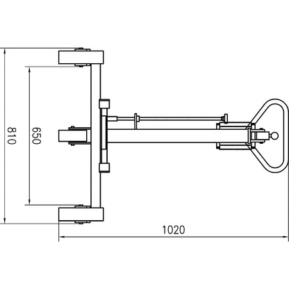 Drum grip, hydraulic, max. load 300 kg.