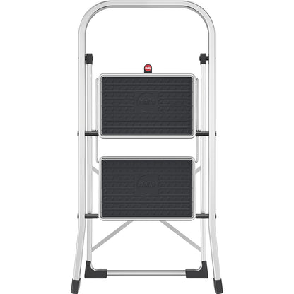 K70 StandardLine folding steps, aluminium frame, max. load 150 kg, 2 steps, step height 460 mm.