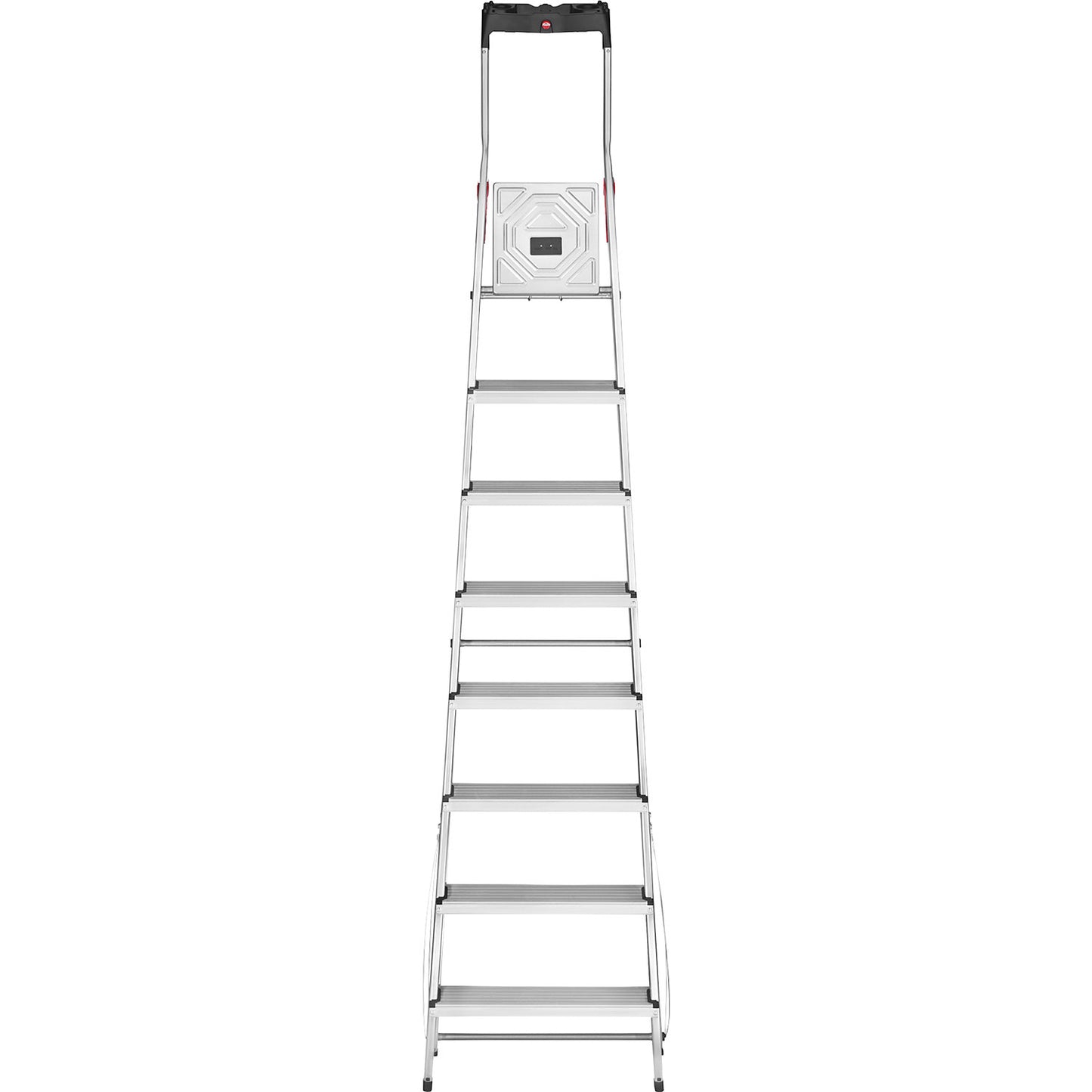 StandardLine L60 aluminium step ladder, max. load 150 kg, 8 steps.