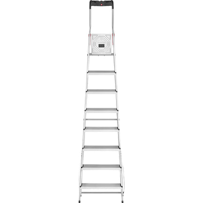 StandardLine L60 aluminium step ladder, max. load 150 kg, 8 steps.