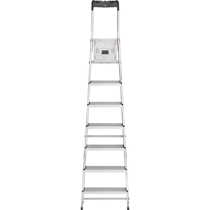 StandardLine L60 aluminium step ladder, max. load 150 kg, 7 steps.