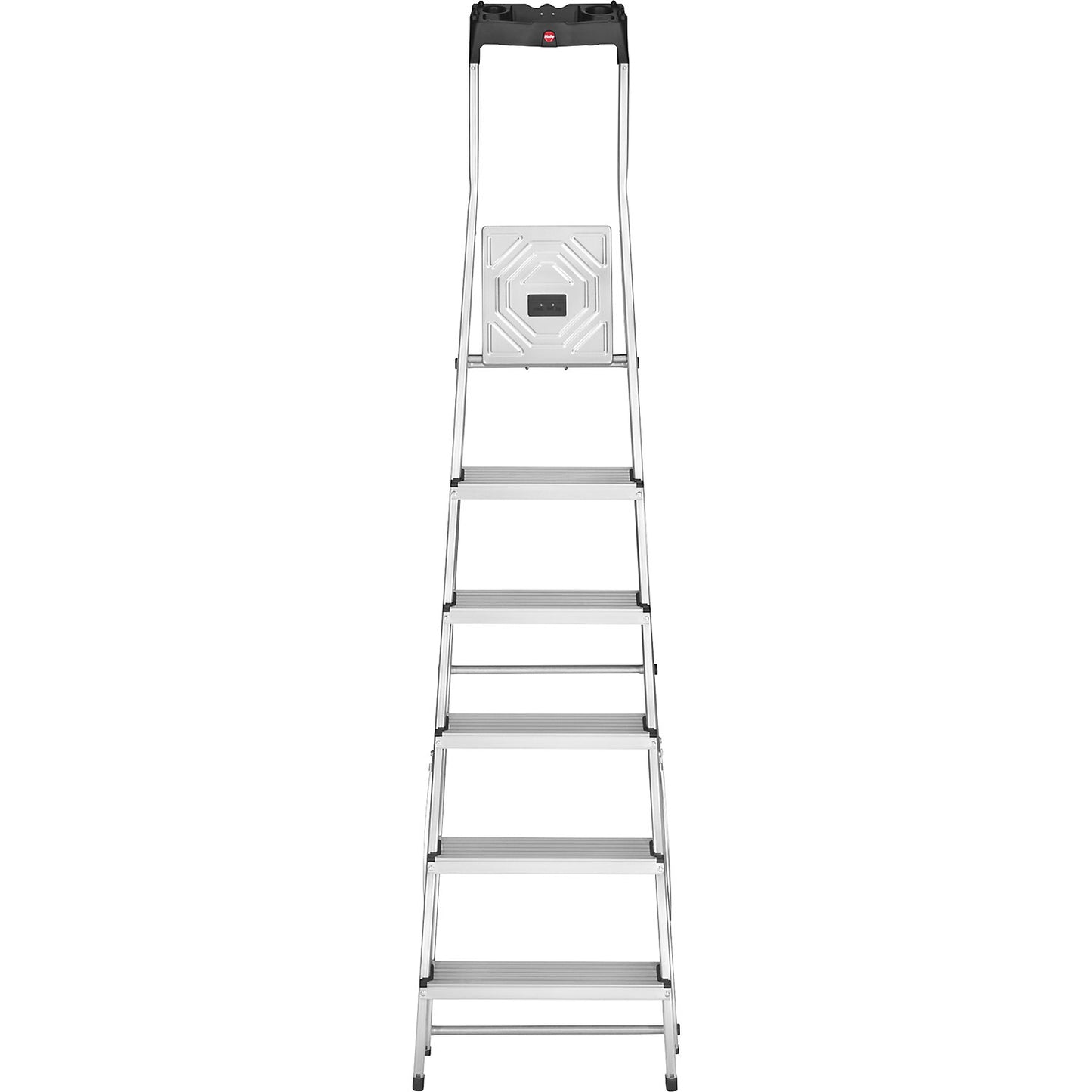 StandardLine L60 aluminium step ladder, max. load 150 kg, 6 steps.