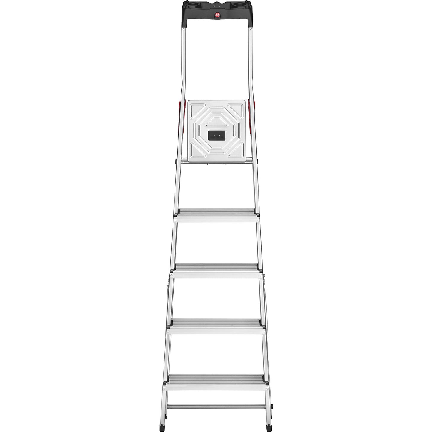 StandardLine L60 aluminium step ladder, max. load 150 kg, 5 steps.