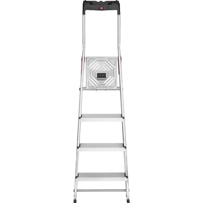 StandardLine L60 aluminium step ladder, max. load 150 kg, 4 steps.
